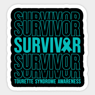 Tourette Syndrome Awareness Tourette Syndrome Survivor Sticker